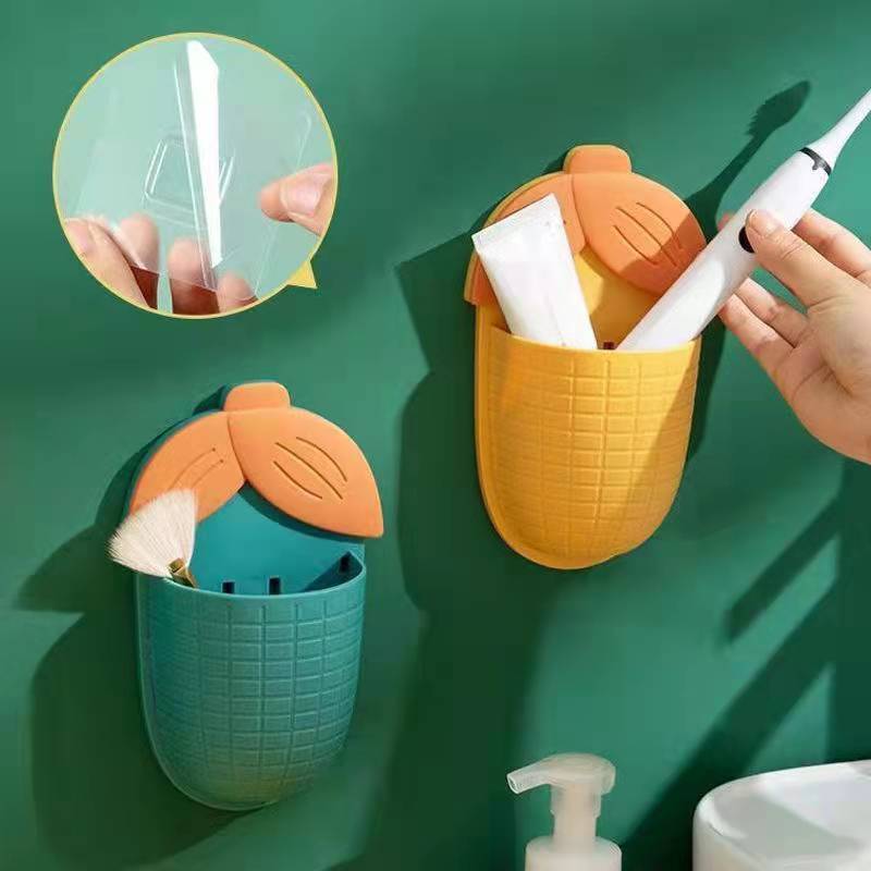 Corn-Shaped Wall-Mounted Storage Box with Drain Rack